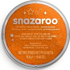 Snazaroo Farba na tvár Trblietavá Oranžová (Sparkle Orange) 18ml