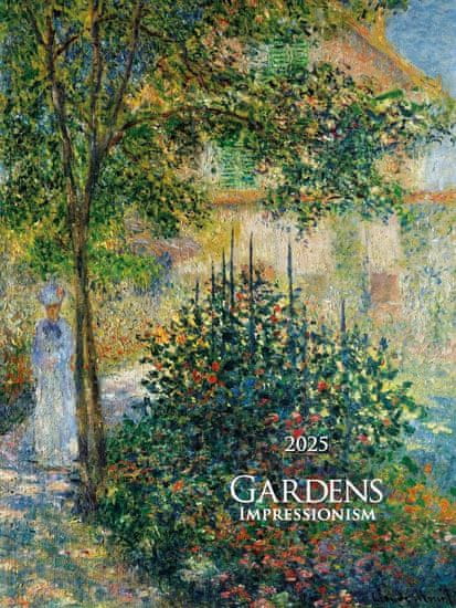 Kalendár 2025 Gardens Impressionism, nástenný, 42 x 56 cm