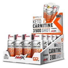 AMIX KetoLean Keto goBHB + Carnitine Shot 3500 20 x 60 ml blood orange