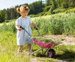 MILLY MALLY Detské záhradné koliesko kovové Rolly Toys ružové