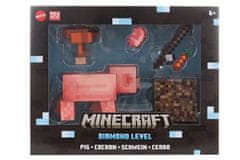 Mattel Minecraft Diamond level zberateľská figúrka-Pig HTM04