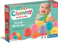 Clementoni Soft Clemmy Sada 10 mäkkých kociek