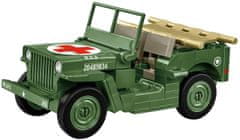 Cobi 2295 II WW Sanitka Willys MB D-DAY, 1:35, 130 k, 1 f