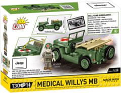 Cobi 2295 II WW Sanitka Willys MB D-DAY, 1:35, 130 k, 1 f