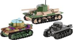 Cobi 2740 3 tanky: Panzer I, Valentine IX, Renault R, 1:35, Tank Museum, Les Blindes in Saumur, DPM, 620 k