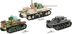 Cobi 2740 3 tanky: Panzer I, Valentine IX, Renault R, 1:35, Tank Museum, Les Blindes in Saumur, DPM, 620 k