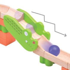 Hračka Wonderworld drevená guličková dráha Trix - Safari