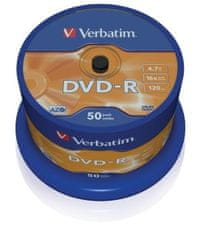 DVD-R(50-Pack)Spindl/MattSlvr/16x/4.7GB