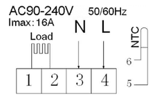 BOT WiFi izbový termostat Tuya RT3 16A biela