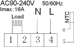 BOT WiFi izbový termostat Tuya RT4 16A biela