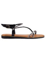 Amiatex Dámske sandále 109018 + Nadkolienky Gatta Calzino Strech, čierne, 38