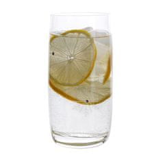 KONDELA SNOWFLAKE DRINK poháre na vodu s kryštálmi 4 x 460 ml