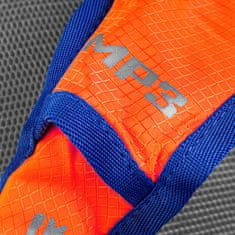 Spokey SPRINTER Športový, cyklistický a bežecký vodeodolný batoh, 5 l, oranžovo-modrý