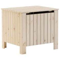 Vidaxl Úložný box s vekom RANA 60x49x54 cm borovicový masív