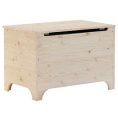 Vidaxl Úložný box s vekom RANA 80x49x54 cm borovicový masív