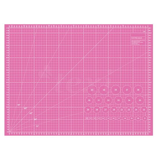 Texi Rezacia podložka TEXI PINK 60 x 45 cm, 5vrstvová, zosilnená
