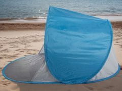 CoZy Samorozkladací plážový stan s UV ochranou na pláž - modrá/sivá