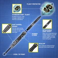 Shot Šípky Steel Value Range - Scimitar - 22g