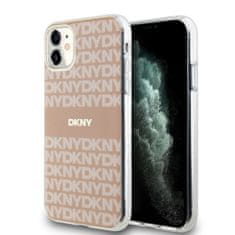 DKNY Zadný kryt PC/TPU Repeat Pattern Tonal Stripe Magsafe pre iPhone 11 Pink