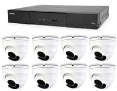 Avtech Kamerový set 1x NVR AVH1109 a 8x 2Mpx Motorzoom IP Dome kamera DGM2443SVSE + 8x Kábel UTP 1x RJ45 - 1x RJ45 Cat5e 15m!