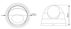 Avtech Kamerový set 1x NVR AVH1109 a 8x 2Mpx Motorzoom IP Dome kamera DGM2443SVSE + 8x Kábel UTP 1x RJ45 - 1x RJ45 Cat5e 15m!