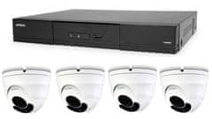 Avtech Kamerový set 1x NVR AVH1109 a 4x 2MPX Motorzoom IP Dome kamera DGM2443SVSE + 4x Kábel UTP 1x RJ45 - 1x RJ45 Cat5e 15m!