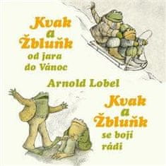 Arnold Lobel: Kvak a Žbluňk od jara do Vánoc / Kvak a Žbluňk se bojí rádi - 2 CDmp3