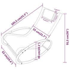 Vidaxl Lehátko s vankúšom oceľ a textilén čierne