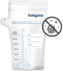 BabyOno Sáčky na mateřské mléko 180 ml 30 ks