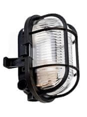 Light Impressions Deko-Light stropné a nástenné prisadené svietidlo - Syrma Oval, 1x max. 42 W E27, čierna 731168