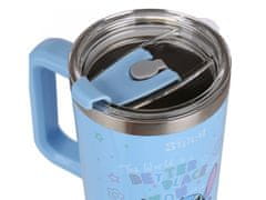 Disney DISNEY Stitch Veľký termoskový pohár s vekom a kovovou slamkou, nerezová oceľ 1,18l 