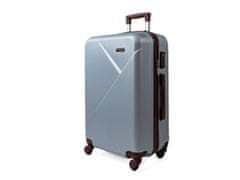 Mifex Cestovný kufor veľký V99B, strieborná, TSA,74x50x30
