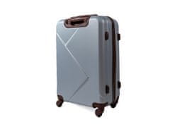 Mifex Cestovný kufor sredny, V99B, strieborná, TSA