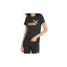 Puma Tričko čierna L Ess Metallic Logo Tee