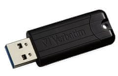 VERBATIM Flash disk Store 'n' Go PinStripe/ 128GB/ USB 3.0/ čierna