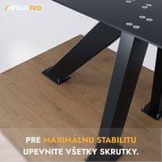 Mikado kovová čierna stolová noha, centrálna stolová podnož, pre až 150 kg ťažké stolové dosky, jedálenský stôl stolík konferenčný stolík obývačkový stolík, priemyselná moderná obývačka
