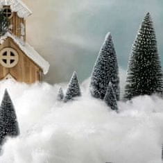 Ruhhy Umelé sypké snehové ozdobné páperie na vianočné ozdoby 1 kg 