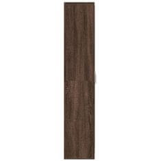 Petromila vidaXL Vysoká skrinka hnedý dub 70x35x180 cm kompozitné drevo
