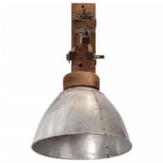 Petromila vidaXL Nástenné lampa 25 W starožitná strieborná E27