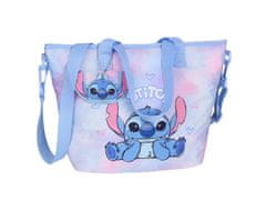 Disney Disney Stitch Detská kabelka tie dye, kabelka na rameno pre dievčatko 32x23x8 cm 