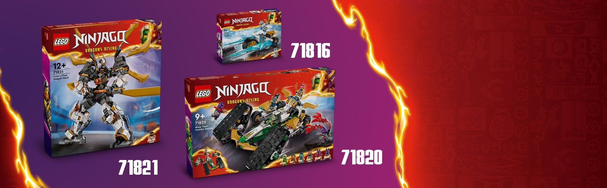 LEGO Ninjago 71820 Tím nindžů a kombo vozidlo