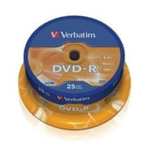 DVD-R(25-Pack)Spindl/MattSlvr/16x/4.7GB