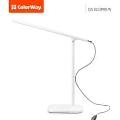 ColorWay LED stolná lampa CW s magnetom a zabudovanou batériou CW-DL03PMB-W - biela