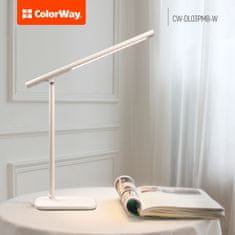 ColorWay LED stolná lampa CW s magnetom a zabudovanou batériou CW-DL03PMB-W - biela