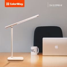 ColorWay LED stolná lampa CW s magnetom a zabudovanou batériou CW-DL03PMB-W - biela