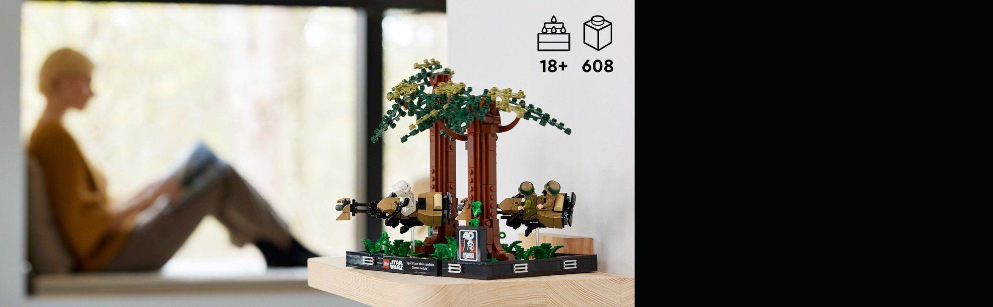 LEGO Star Wars 75353 Naháňačka spídrov na planéte Endor – dioráma