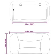 Vidaxl Vankúš na čelo postele kapučínový 80 cm umelá koža