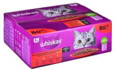 shumee WHISKAS Klasické jedlá v omáčke - mokré krmivo pre mačky - 80x85 g