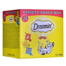 shumee DREAMIES Variety Snack Box - mačka - 12x60 g