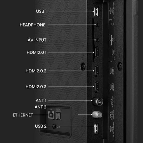 shumee 43-palcový televízor Hisense 43A6K